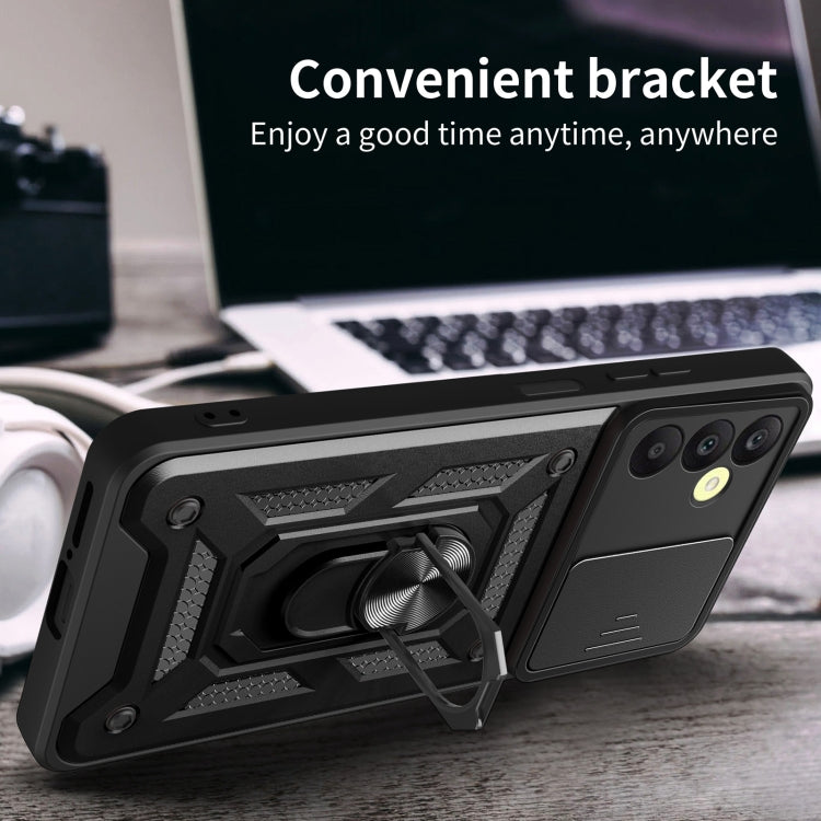 For Samsung Galaxy A25 5G Sliding Camera Cover Design TPU+PC Phone Case(Silver) - Galaxy Phone Cases by PMC TechLife | Online Shopping South Africa | PMC TechLife