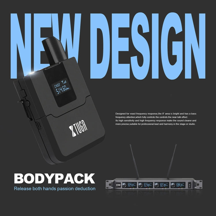 XTUGA A140-H Wireless Microphone System 4 Channel UHF Handheld Microphone(US Plug) - Microphone by XTUGA | Online Shopping South Africa | PMC TechLife | Buy Now Pay Later Mobicred