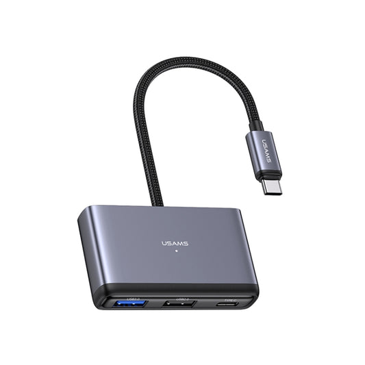 USAMS US-SJ628 5 in 1 Type-C Multifunctional Docking Station HUB - USB HUB by USAMS | Online Shopping South Africa | PMC Jewellery | Buy Now Pay Later Mobicred