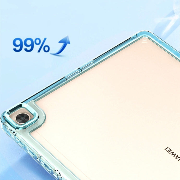 For Huawei MatePad T10 / T10S Clear Acrylic Shockproof Tablet Case(White) - Huawei by PMC TechLife | Online Shopping South Africa | PMC TechLife | Buy Now Pay Later Mobicred