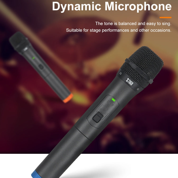 XTUGA S400 Professional 4-Channel UHF Wireless Microphone System with 4 Handheld Microphone(US Plug) - Microphone by XTUGA | Online Shopping South Africa | PMC Jewellery | Buy Now Pay Later Mobicred