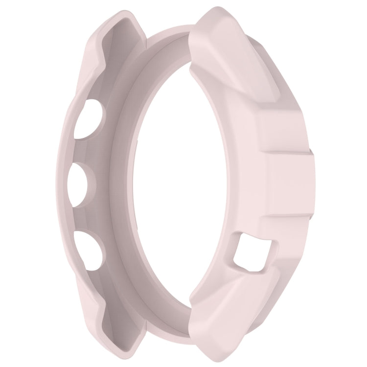 For Garmin Approach S70 47mm Armor Hollow Watch Protective Case(Light Pink) - Watch Cases by PMC Jewellery | Online Shopping South Africa | PMC Jewellery