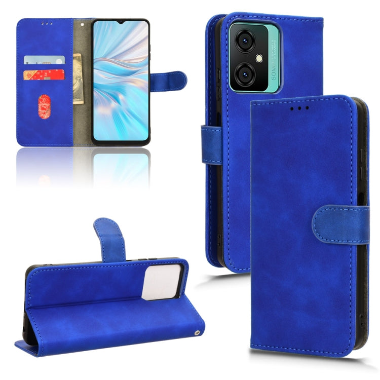 For Blackview OSCAL C70 Skin Feel Magnetic Flip Leather Phone Case(Blue) - More Brand by PMC Jewellery | Online Shopping South Africa | PMC Jewellery