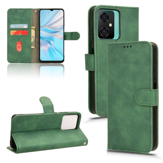 For Blackview OSCAL C70 Skin Feel Magnetic Flip Leather Phone Case(Green) - More Brand by PMC Jewellery | Online Shopping South Africa | PMC Jewellery