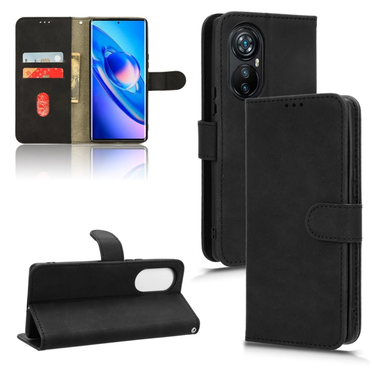 For Blackview A200 Pro Skin Feel Magnetic Flip Leather Phone Case(Black) - More Brand by PMC Jewellery | Online Shopping South Africa | PMC Jewellery