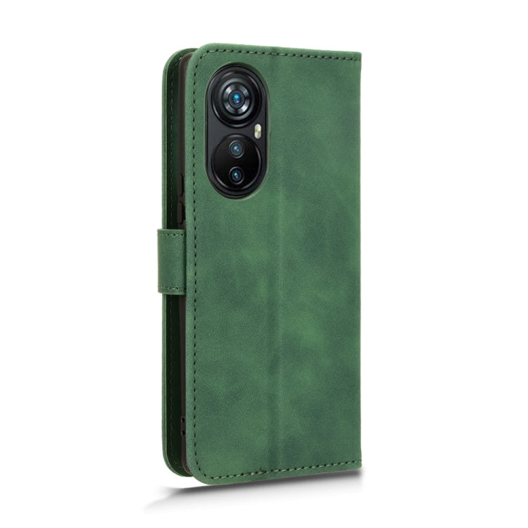 For Blackview A200 Pro Skin Feel Magnetic Flip Leather Phone Case(Green) - More Brand by PMC TechLife | Online Shopping South Africa | PMC TechLife