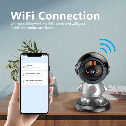 ESCAM PT302 Robot 3MP One Click Call Humanoid Detection WiFi IP Camera(EU Plug) - Wireless Camera by ESCAM | Online Shopping South Africa | PMC Jewellery