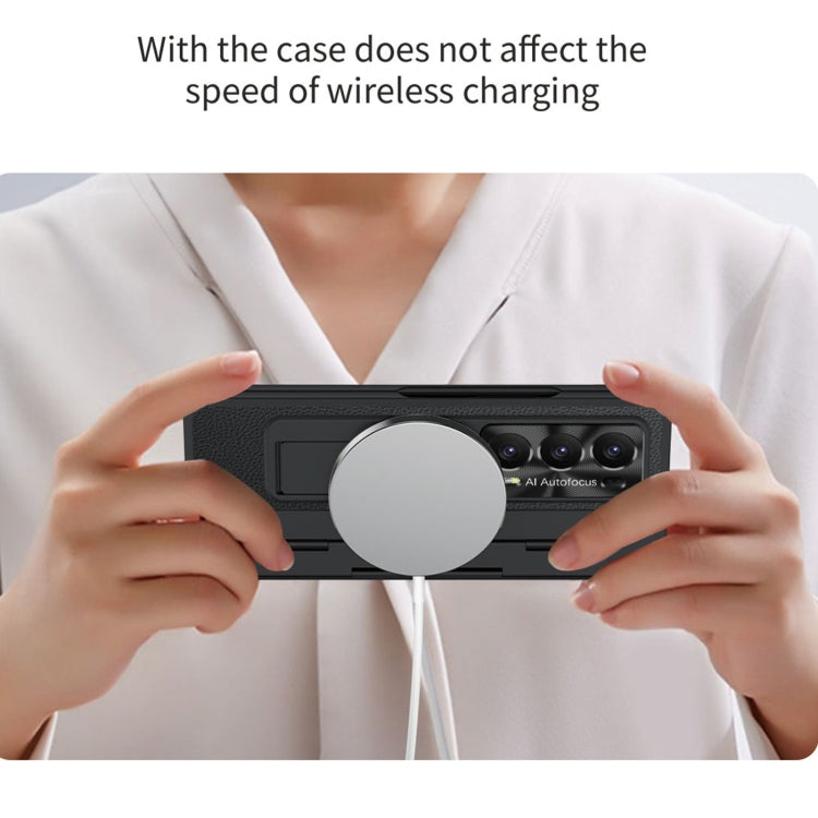 For Honor Magic V2 Shield Series Integrated Folding Phone Case(Pink) - Honor Cases by PMC TechLife | Online Shopping South Africa | PMC TechLife | Buy Now Pay Later Mobicred