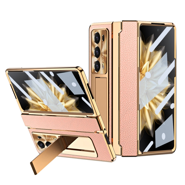 For Honor Magic V2 Shield Series Integrated Folding Phone Case(Rose Gold) - Honor Cases by PMC TechLife | Online Shopping South Africa | PMC TechLife | Buy Now Pay Later Mobicred