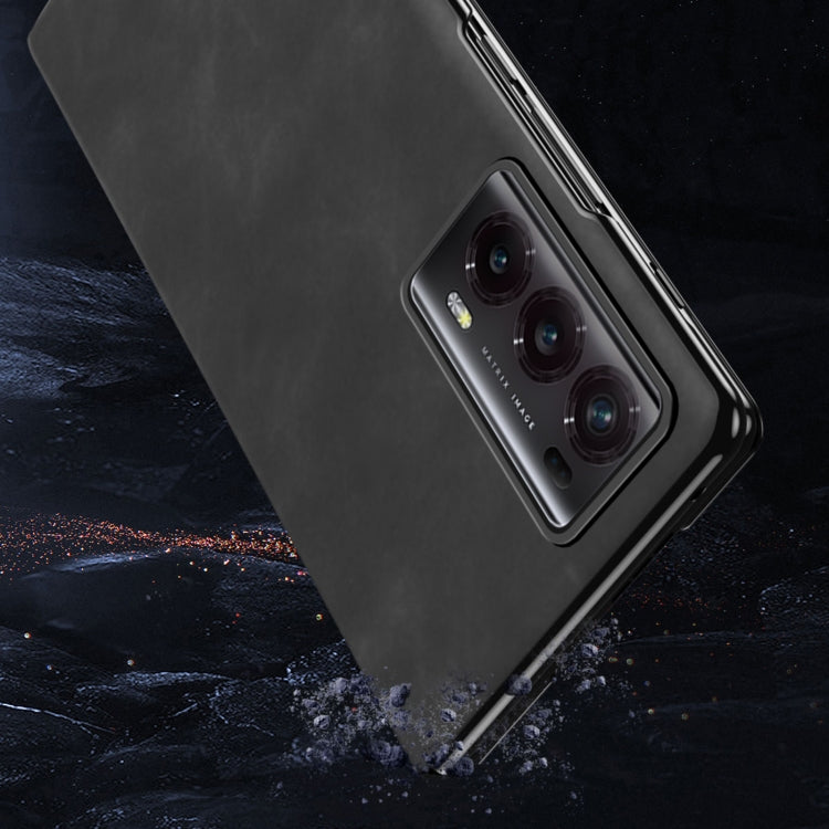 For Honor Magic V2 Celebrity Series Napa Texture Shockproof Phone Leather Case(Green) - Honor Cases by PMC TechLife | Online Shopping South Africa | PMC TechLife | Buy Now Pay Later Mobicred