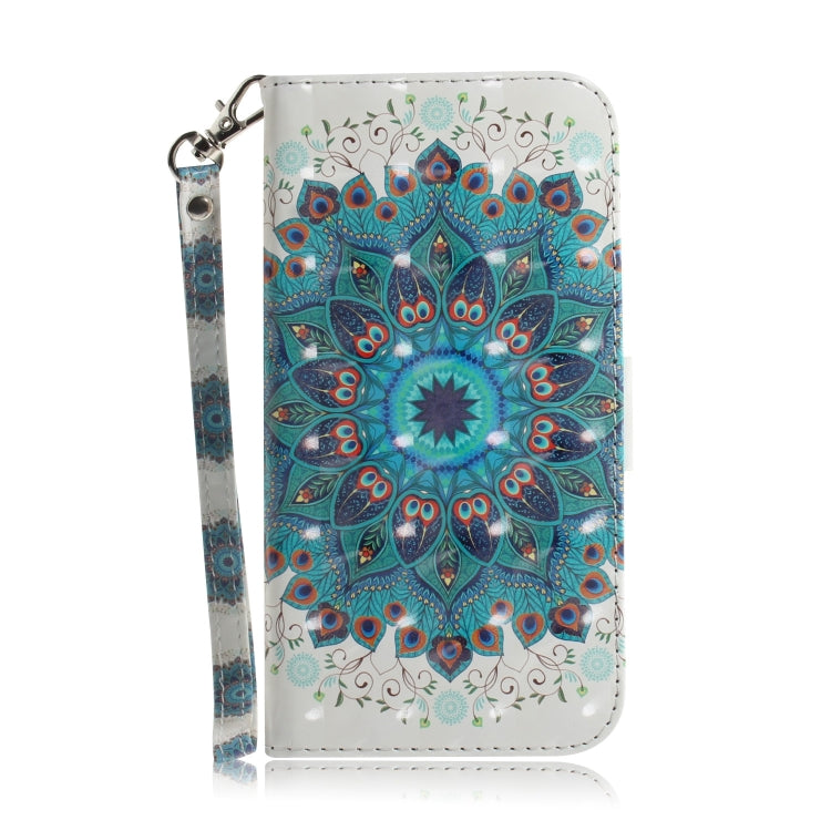 For Honor Magic6 Pro 3D Colored Horizontal Flip Leather Phone Case(Peacock Wreath) - Honor Cases by PMC Jewellery | Online Shopping South Africa | PMC Jewellery | Buy Now Pay Later Mobicred