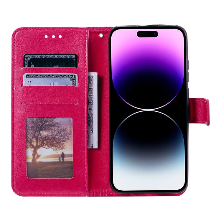 For iPhone 16 Plus Totem Flower Embossed Leather Phone Case(Red) - iPhone 16 Plus Cases by PMC TechLife | Online Shopping South Africa | PMC TechLife | Buy Now Pay Later Mobicred