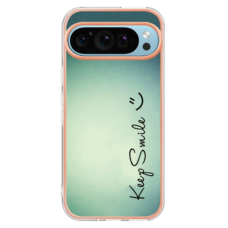 For Google Pixel 9 Pro XL Electroplating Dual-side IMD Phone Case(Smile) - Google Cases by PMC TechLife | Online Shopping South Africa | PMC TechLife | Buy Now Pay Later Mobicred