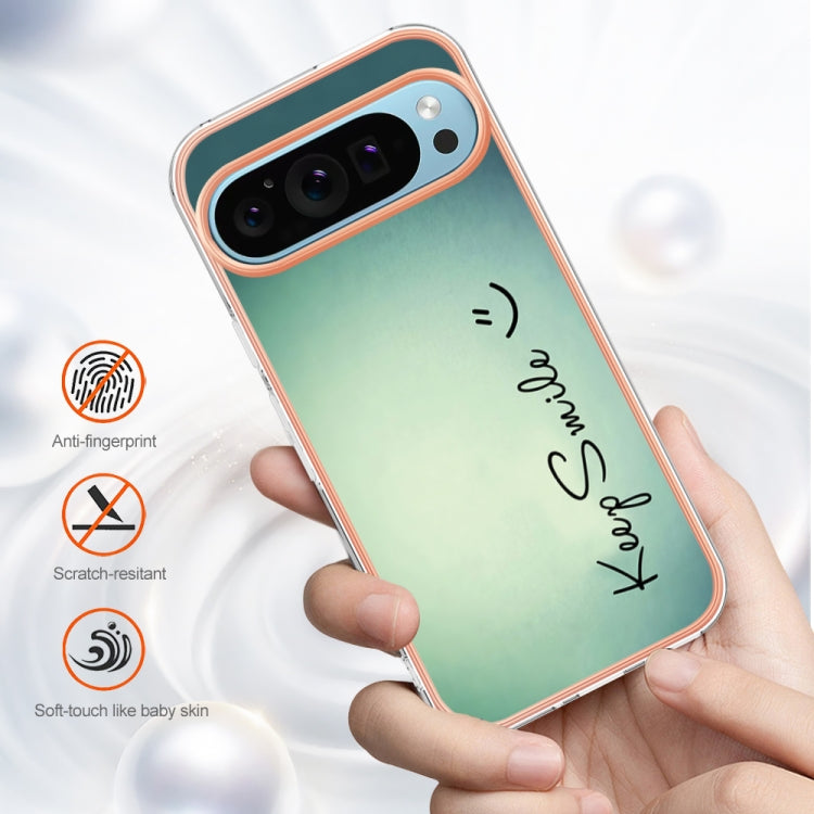 For Google Pixel 9 Pro XL Electroplating Dual-side IMD Phone Case(Smile) - Google Cases by PMC TechLife | Online Shopping South Africa | PMC TechLife | Buy Now Pay Later Mobicred
