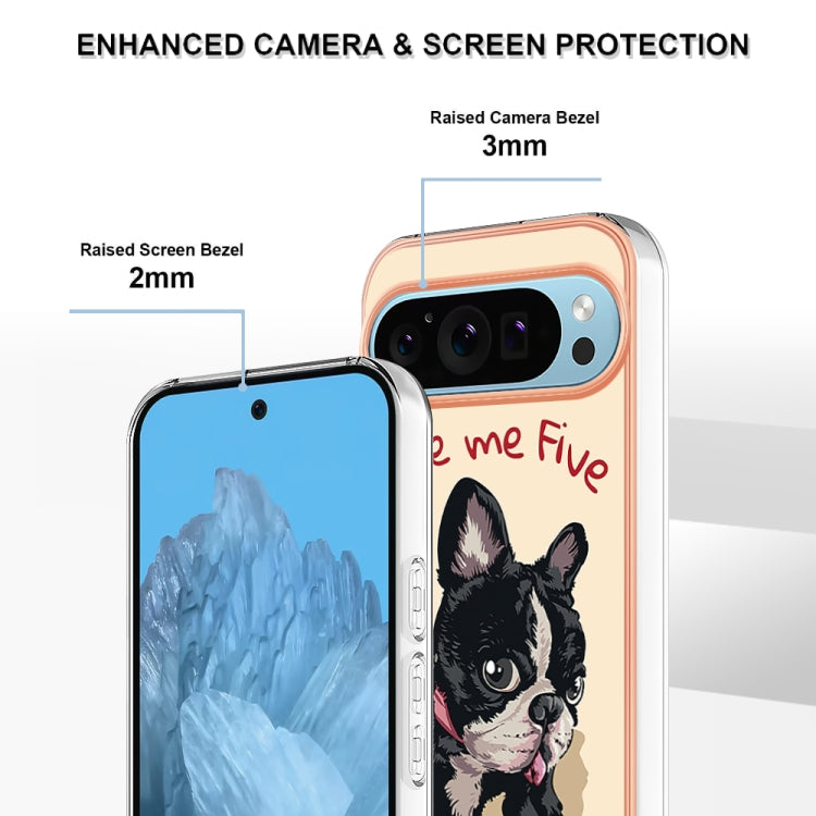 For Google Pixel 9 Pro XL Electroplating Dual-side IMD Phone Case(Lucky Dog) - Google Cases by PMC Jewellery | Online Shopping South Africa | PMC Jewellery | Buy Now Pay Later Mobicred