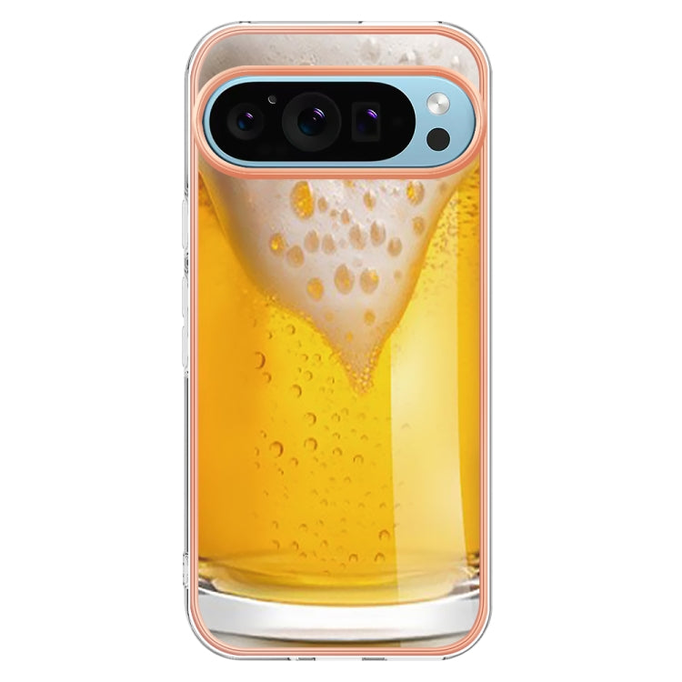 For Google Pixel 9 Pro XL Electroplating Dual-side IMD Phone Case(Draft Beer) - Google Cases by PMC TechLife | Online Shopping South Africa | PMC TechLife | Buy Now Pay Later Mobicred