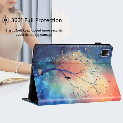 For iPad Pro 11 2024 Sewing Litchi Texture Smart Leather Tablet Case(Oil Painting Tree) - iPad Pro 11 2024 Cases by PMC Jewellery | Online Shopping South Africa | PMC Jewellery | Buy Now Pay Later Mobicred