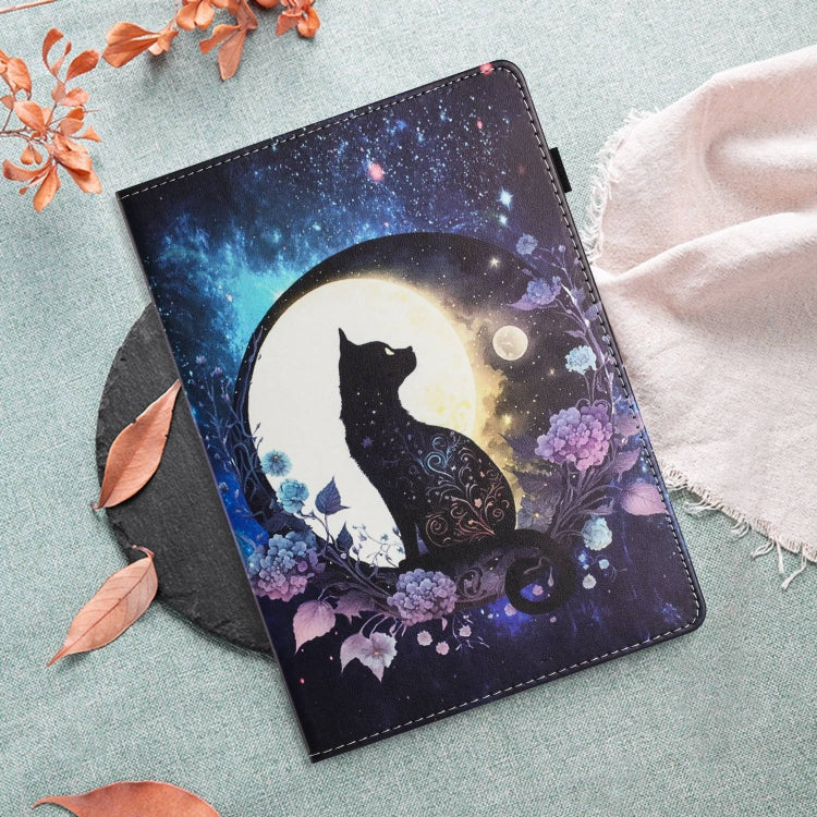 For iPad Pro 11 2024 Sewing Litchi Texture Smart Leather Tablet Case(Cat) - iPad Pro 11 2024 Cases by PMC TechLife | Online Shopping South Africa | PMC TechLife | Buy Now Pay Later Mobicred