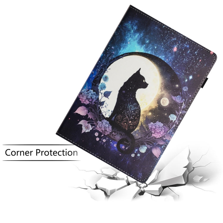 For iPad Pro 11 2024 Sewing Litchi Texture Smart Leather Tablet Case(Cat) - iPad Pro 11 2024 Cases by PMC TechLife | Online Shopping South Africa | PMC TechLife | Buy Now Pay Later Mobicred