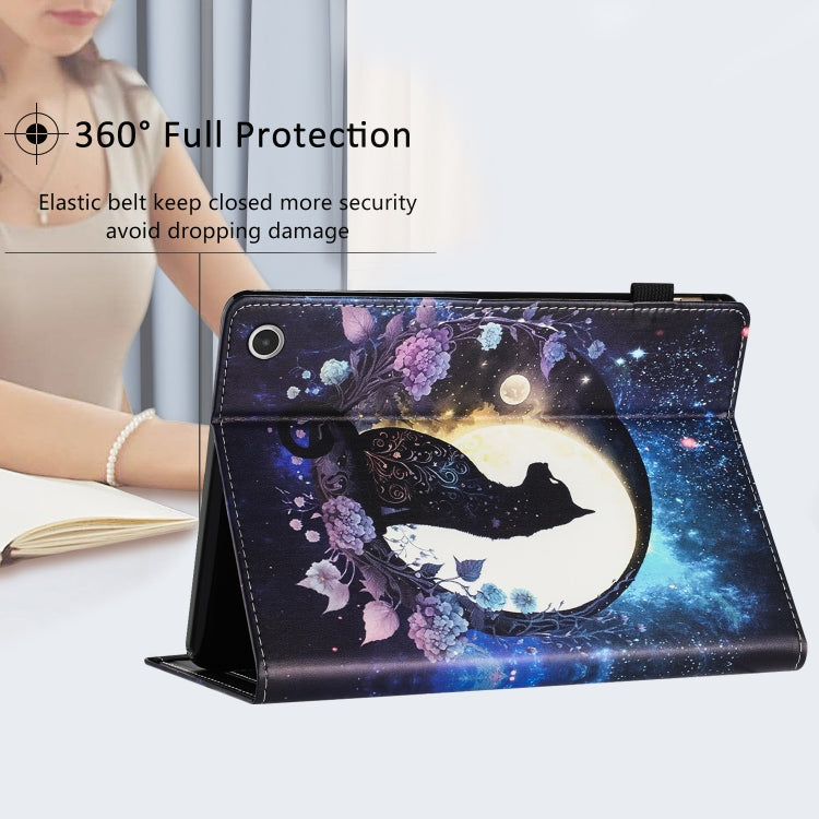 For Amazon Kindle Fire Max 11 2023 Sewing Litchi Texture Smart Leather Tablet Case(Cat) - Amazon by PMC TechLife | Online Shopping South Africa | PMC TechLife | Buy Now Pay Later Mobicred