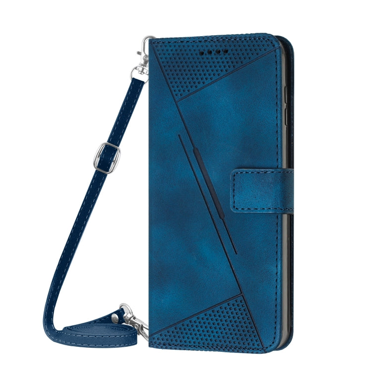 For vivo Y100 IDN Dream Triangle Leather Phone Case with Lanyard(Blue) - vivo Cases by PMC TechLife | Online Shopping South Africa | PMC TechLife | Buy Now Pay Later Mobicred