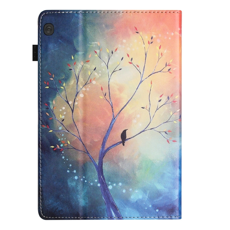 For Lenovo Tab M10 Sewing Litchi Texture Smart Leather Tablet Case(Oil Painting Tree) - Lenovo by PMC TechLife | Online Shopping South Africa | PMC TechLife | Buy Now Pay Later Mobicred