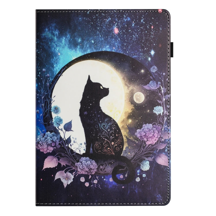 For Lenovo M10 Plus Sewing Litchi Texture Smart Leather Tablet Case(Cat) - Lenovo by PMC TechLife | Online Shopping South Africa | PMC TechLife | Buy Now Pay Later Mobicred