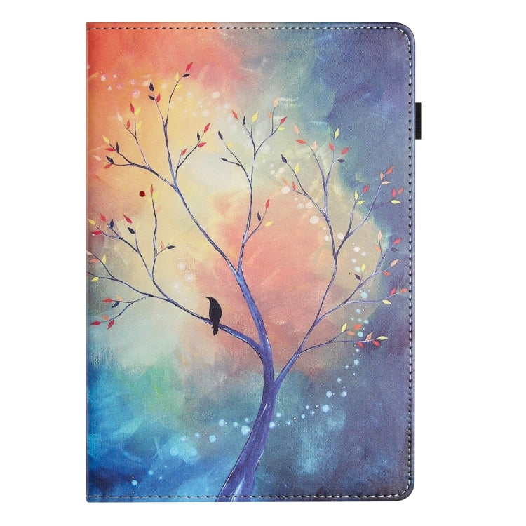 For Lenovo Tab M10 Plus 3rd Gen Sewing Litchi Texture Smart Leather Tablet Case(Oil Painting Tree) - Lenovo by PMC TechLife | Online Shopping South Africa | PMC TechLife | Buy Now Pay Later Mobicred