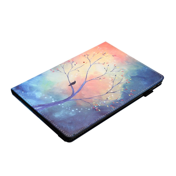 For Lenovo Tab M10 Plus 3rd Gen Sewing Litchi Texture Smart Leather Tablet Case(Oil Painting Tree) - Lenovo by PMC TechLife | Online Shopping South Africa | PMC TechLife | Buy Now Pay Later Mobicred