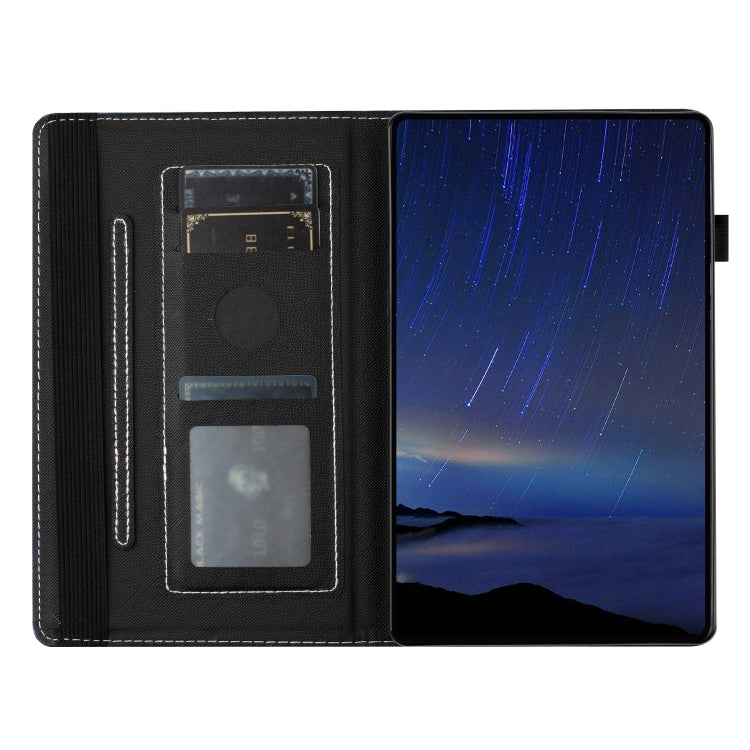 For Lenovo Tab M10 Plus 3rd Gen Sewing Litchi Texture Smart Leather Tablet Case(Cat) - Lenovo by PMC TechLife | Online Shopping South Africa | PMC TechLife | Buy Now Pay Later Mobicred