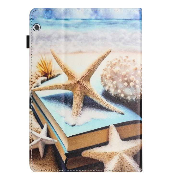 For Huawei MediaPad T3 10 Sewing Litchi Texture Smart Leather Tablet Case(Starfish) - Huawei by PMC TechLife | Online Shopping South Africa | PMC TechLife | Buy Now Pay Later Mobicred