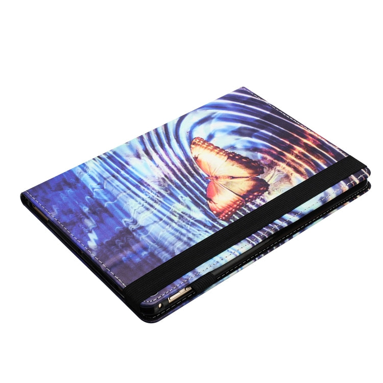 For Huawei MediaPad T3 10 Sewing Litchi Texture Smart Leather Tablet Case(Butterfly) - Huawei by PMC TechLife | Online Shopping South Africa | PMC TechLife | Buy Now Pay Later Mobicred