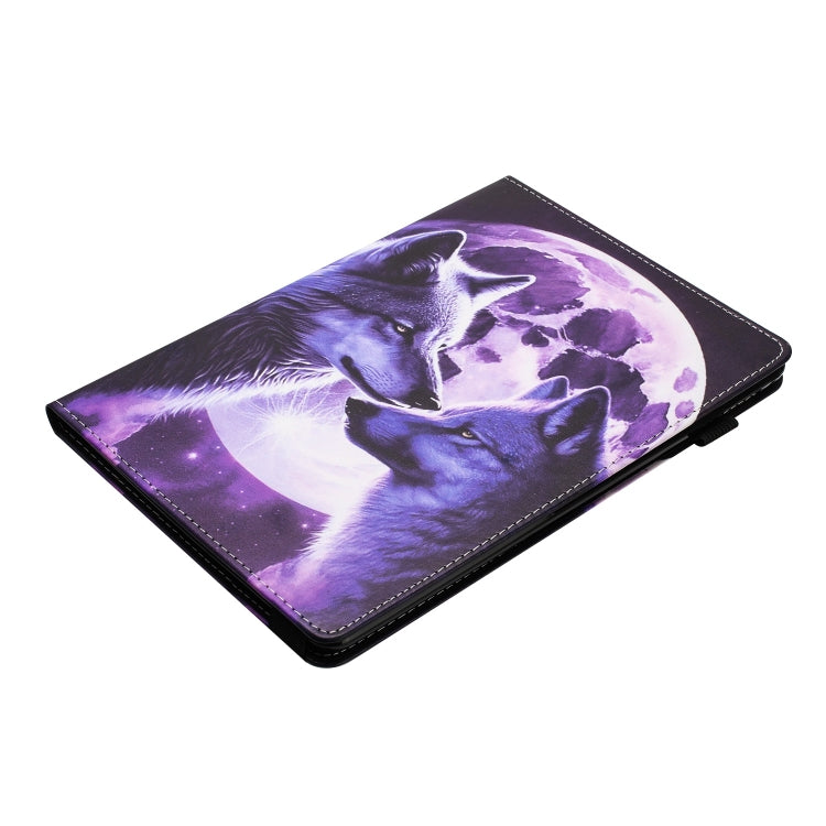 For Huawei MediaPad T5 10 Sewing Litchi Texture Smart Leather Tablet Case(Wolf) - Huawei by PMC TechLife | Online Shopping South Africa | PMC TechLife | Buy Now Pay Later Mobicred