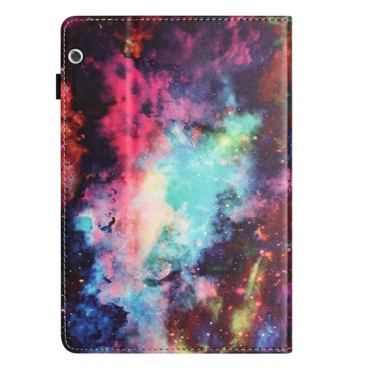For Huawei MediaPad T5 10 Sewing Litchi Texture Smart Leather Tablet Case(Starry Sky) - Huawei by PMC TechLife | Online Shopping South Africa | PMC TechLife | Buy Now Pay Later Mobicred