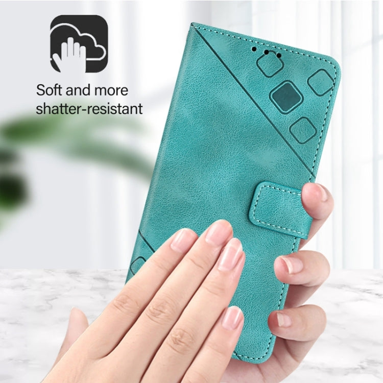 For Honor Magic6 Pro 5G Global Skin-feel Embossed Leather Phone Case(Green) - Honor Cases by PMC Jewellery | Online Shopping South Africa | PMC Jewellery | Buy Now Pay Later Mobicred