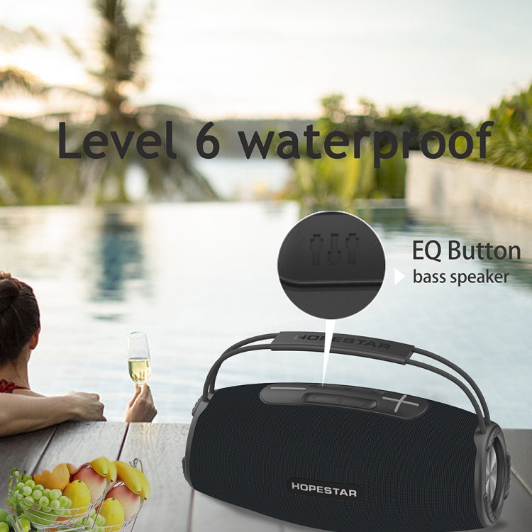 HOPESTAR H51 IPX6 Waterproof Outdoor Portable Wireless Bluetooth Speaker(Blue) - free shipping - PMC Jewellery - Order now!