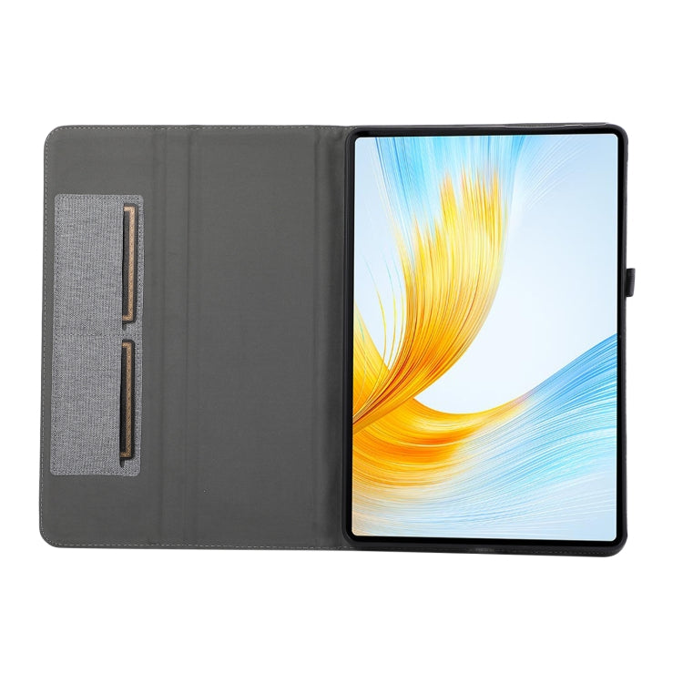 For Honor MagicPad 13 Cloth Texture Horizontal Flip PU + TPU Tablet Case(Gray) - Honor by PMC TechLife | Online Shopping South Africa | PMC TechLife | Buy Now Pay Later Mobicred