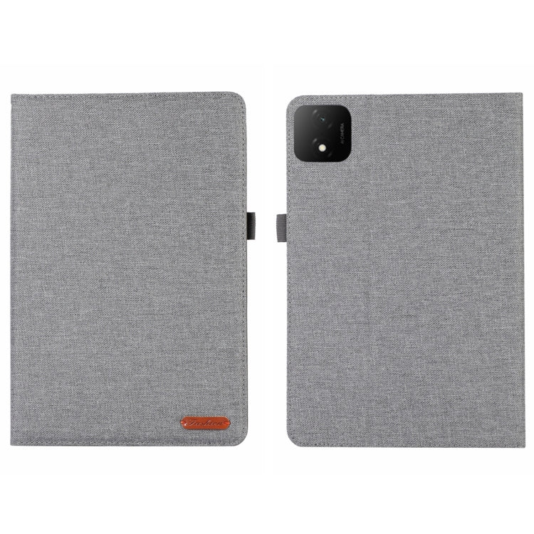 For Honor Pad GT Pro Fabric Texture Horizontal Flip Leather Tablet Case(Gray) - Honor by PMC TechLife | Online Shopping South Africa | PMC TechLife | Buy Now Pay Later Mobicred