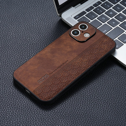 For iPhone 16 Plus AZNS 3D Embossed Skin Feel Phone Case(Brown) - iPhone 16 Plus Cases by AZNS | Online Shopping South Africa | PMC Jewellery | Buy Now Pay Later Mobicred