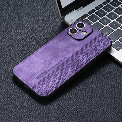 For iPhone 16 AZNS 3D Embossed Skin Feel Phone Case(Purple) - iPhone 16 Cases by AZNS | Online Shopping South Africa | PMC Jewellery | Buy Now Pay Later Mobicred