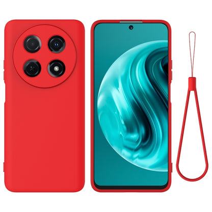 For Huawei nova 12i Solid Color Liquid Silicone Dropproof Full Coverage Protective Case(Red) - Huawei Cases by PMC Jewellery | Online Shopping South Africa | PMC Jewellery | Buy Now Pay Later Mobicred