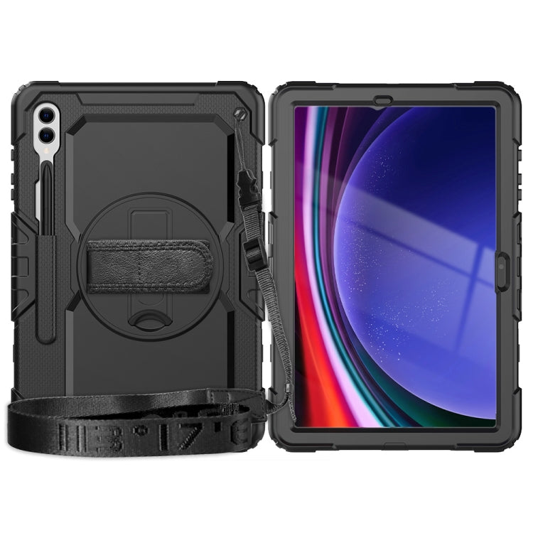 For Samsung Galaxy Tab S9+ / S8+ Silicone + PC Tablet Case(Black) - Galaxy Tab S9+ Cases by PMC Jewellery | Online Shopping South Africa | PMC Jewellery | Buy Now Pay Later Mobicred