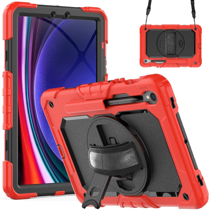 For Samsung Galaxy Tab S9 / S9 FE Silicone + PC Tablet Case(Red+Black) - Galaxy Tab S9 Cases by PMC Jewellery | Online Shopping South Africa | PMC Jewellery | Buy Now Pay Later Mobicred