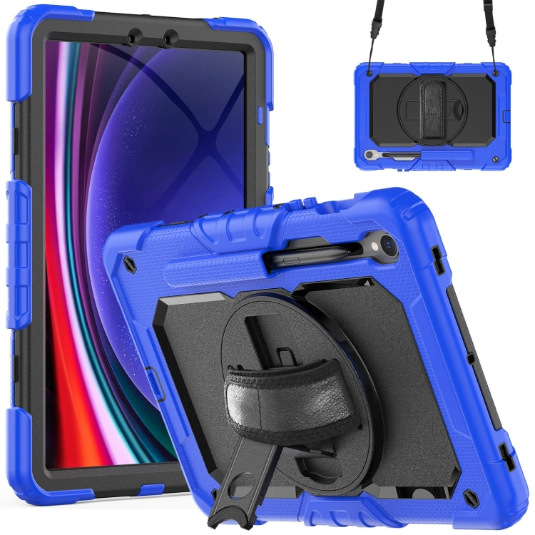 For Samsung Galaxy Tab S9 / S9 FE Silicone + PC Tablet Case(Dark Blue+Black) - Galaxy Tab S9 Cases by PMC Jewellery | Online Shopping South Africa | PMC Jewellery | Buy Now Pay Later Mobicred