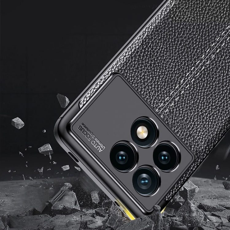 For Xiaomi Redmi K70E Litchi Texture Shockproof TPU Phone Case(Black) - free shipping - PMC TechLife - Order now!