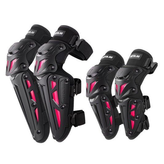 Motolsg MT-05 Motorcycle Bicycle Riding Protective Gear 4 in 1 Elbow Pads(Pink) - Protective Gear by MOTOLSG | Online Shopping South Africa | PMC Jewellery | Buy Now Pay Later Mobicred