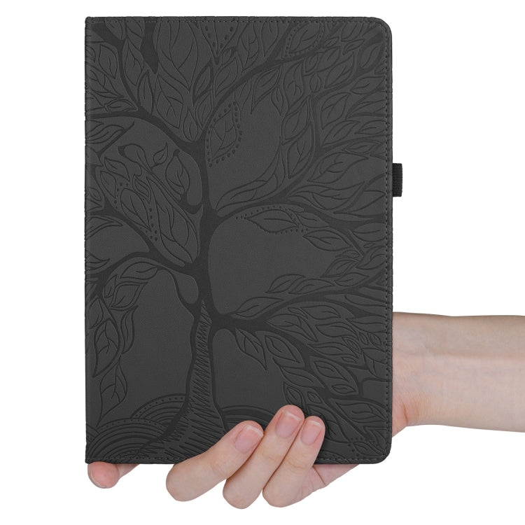 For iPad Pro 11 2024 Tree Life Embossed Rotation Leather Smart Tablet Case(Black) - iPad Pro 11 2024 Cases by PMC Jewellery | Online Shopping South Africa | PMC Jewellery | Buy Now Pay Later Mobicred