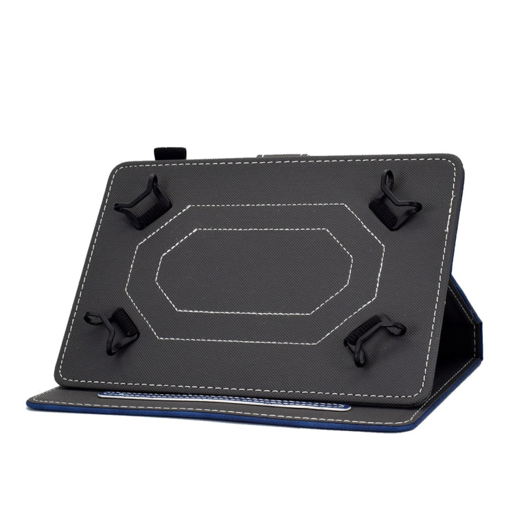 For 10 inch Tablet PC Universal Cowhide Texture Horizontal Flip Leather Case with Holder & Card Slots & Pen Slot(Blue) - 8 inch by PMC TechLife | Online Shopping South Africa | PMC TechLife | Buy Now Pay Later Mobicred