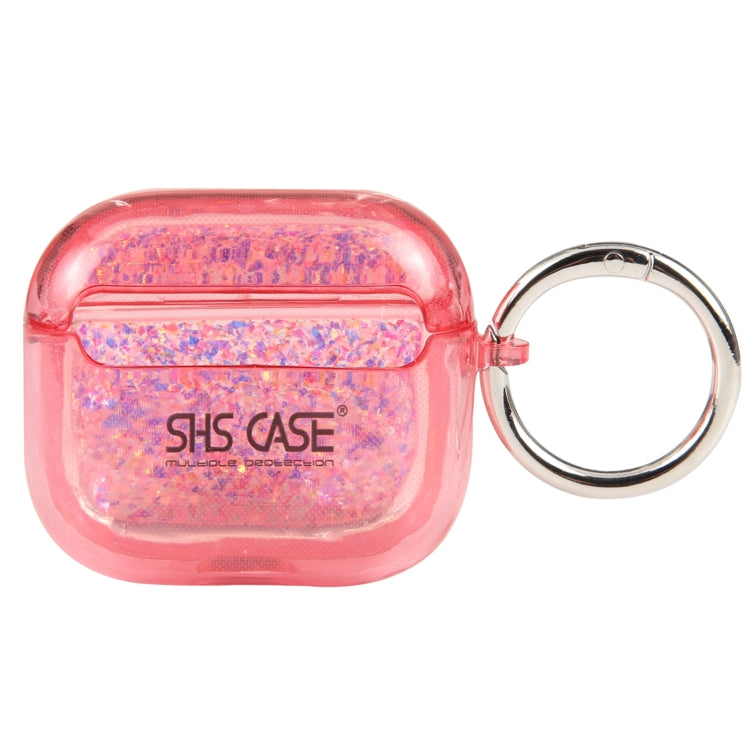 For AirPods Pro 2 Flash Diamond Epoxy Bluetooth Earphone Protective Case(Red) - For AirPods Pro 2 by PMC Jewellery | Online Shopping South Africa | PMC Jewellery | Buy Now Pay Later Mobicred