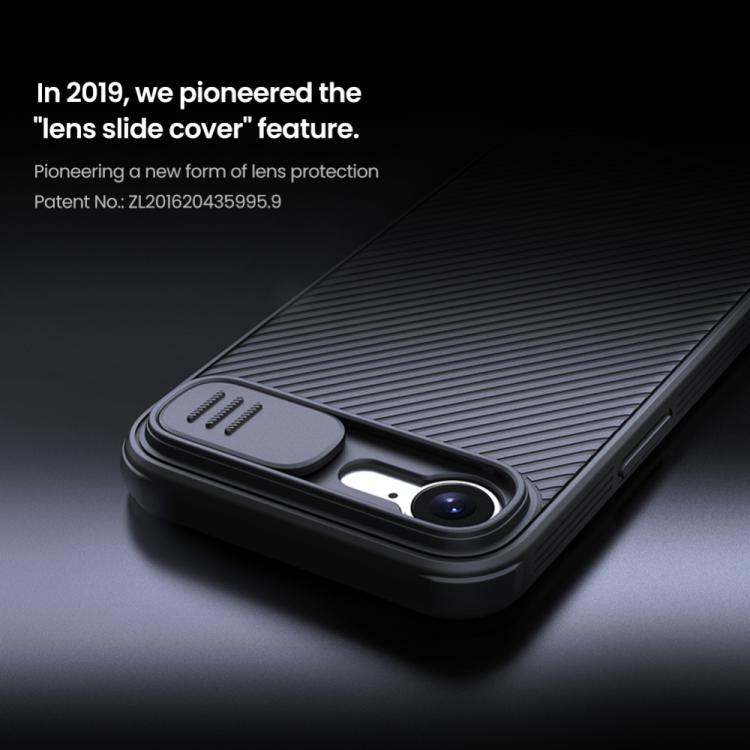 For iPhone 16e NILLKIN CamShield Pro PC Phone Case(Black) - iPhone 16e Cases by NILLKIN | Online Shopping South Africa | PMC TechLife | Buy Now Pay Later Mobicred